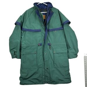Outback Trading Company Duster‎ Coat Mens M GoreTex Foggy Mountain Green Western